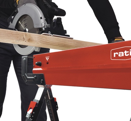 Kit de Caballetes Multifuncion RATIO Acero, Antideslizante, Altura Ajustable, Capacidad 590 kg